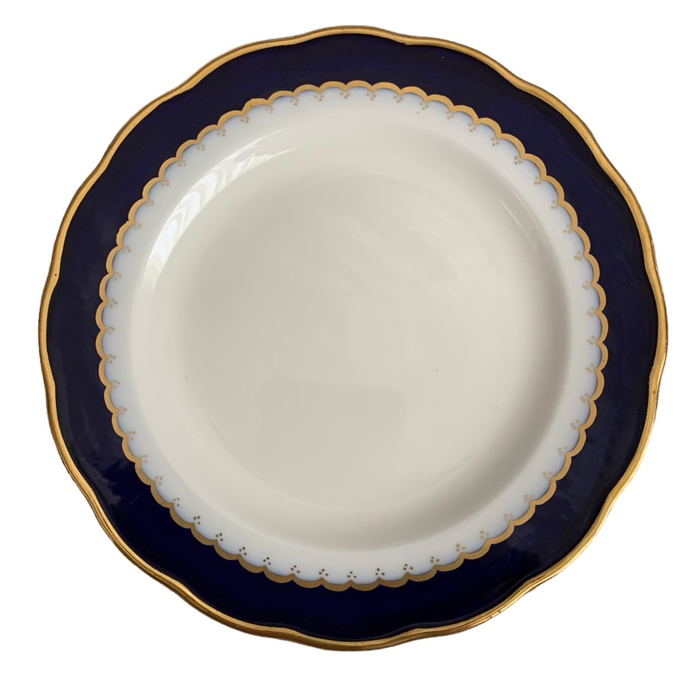 Rare Royal Swansea “The Coronation” Bone China Bread and Butter Plates (7)